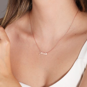 Collar con nombre árabe personalizado, collar con nombre hecho a mano, collar con nombre con caligrafía árabe, regalo islámico, regalo de Eid, regalo de Navidad para ella