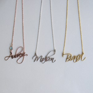 Namen Halskette für Kinder - Mädchen Name Halskette - Minimalist Name Halskette - Weihnachtsgeschenk - Gold Name Schmuck - personalisierte Schmuck