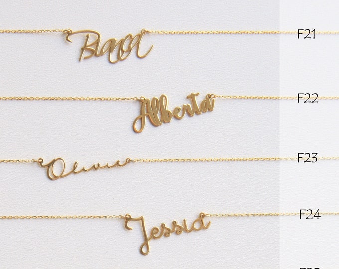 Personalized Name Necklace- Dainty Name Necklace- Bridesmaid gift- Gift for Mom, Her- Personalized Gifts- Christmas Gift-Custom Name Jewelry