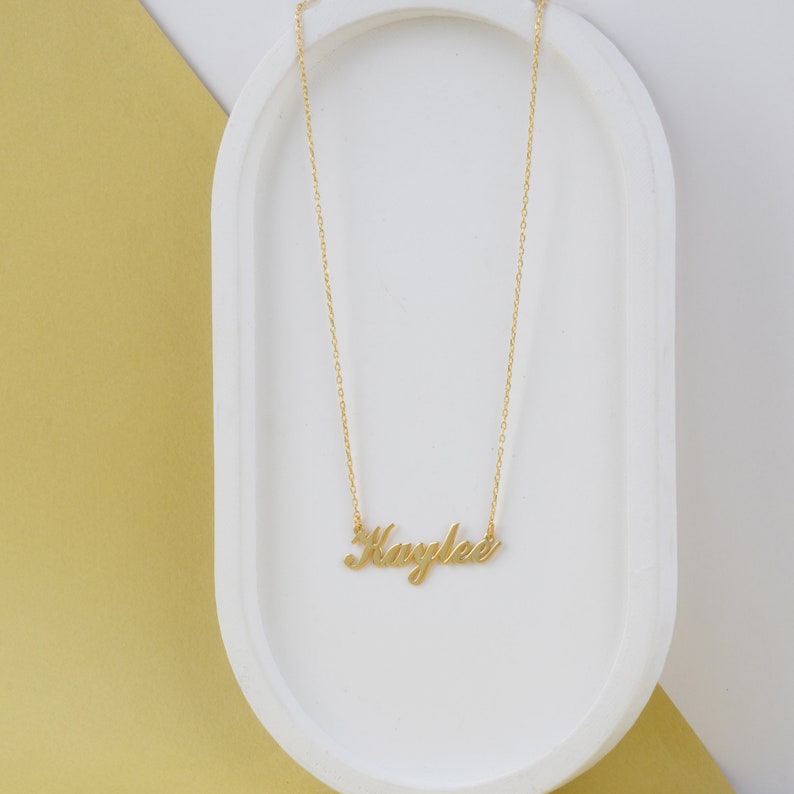 Nameplate Necklace Modern Name Necklace Personalized Name Necklace Personalized Jewelry, Christmas Gift, Custom Name Jewelry image 6