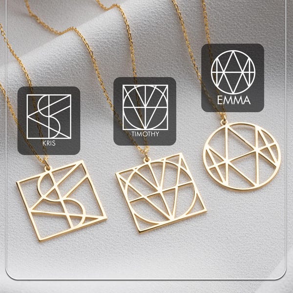 Gepersonaliseerde ketting met naamlogo - ketting met aangepaste naamlogo - gepersonaliseerd cadeau voor haar - kerstcadeau - handgemaakte sieraden - verjaardagscadeau