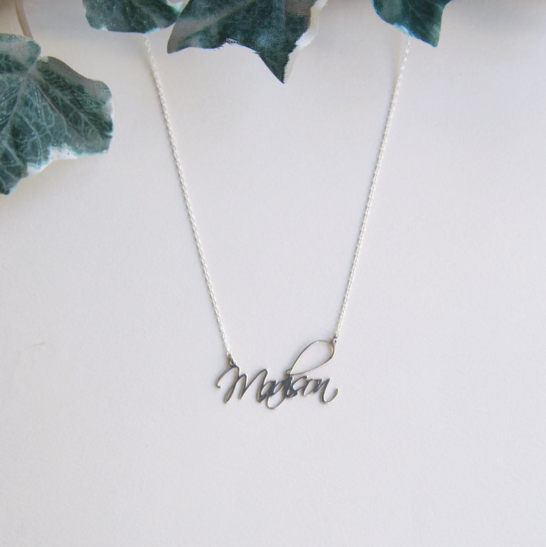 Nameplate Necklace Modern Name Necklace Personalized Name Necklace Personalized Jewelry, Christmas Gift, Custom Name Jewelry image 8