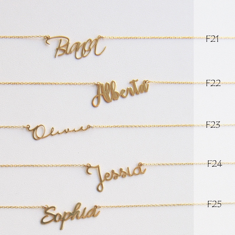 Name Bar Necklace - Bridesmaid gift - Gift for Friend - Name Necklace for Girls - Name Necklace Gold - Personalized Gift image 2