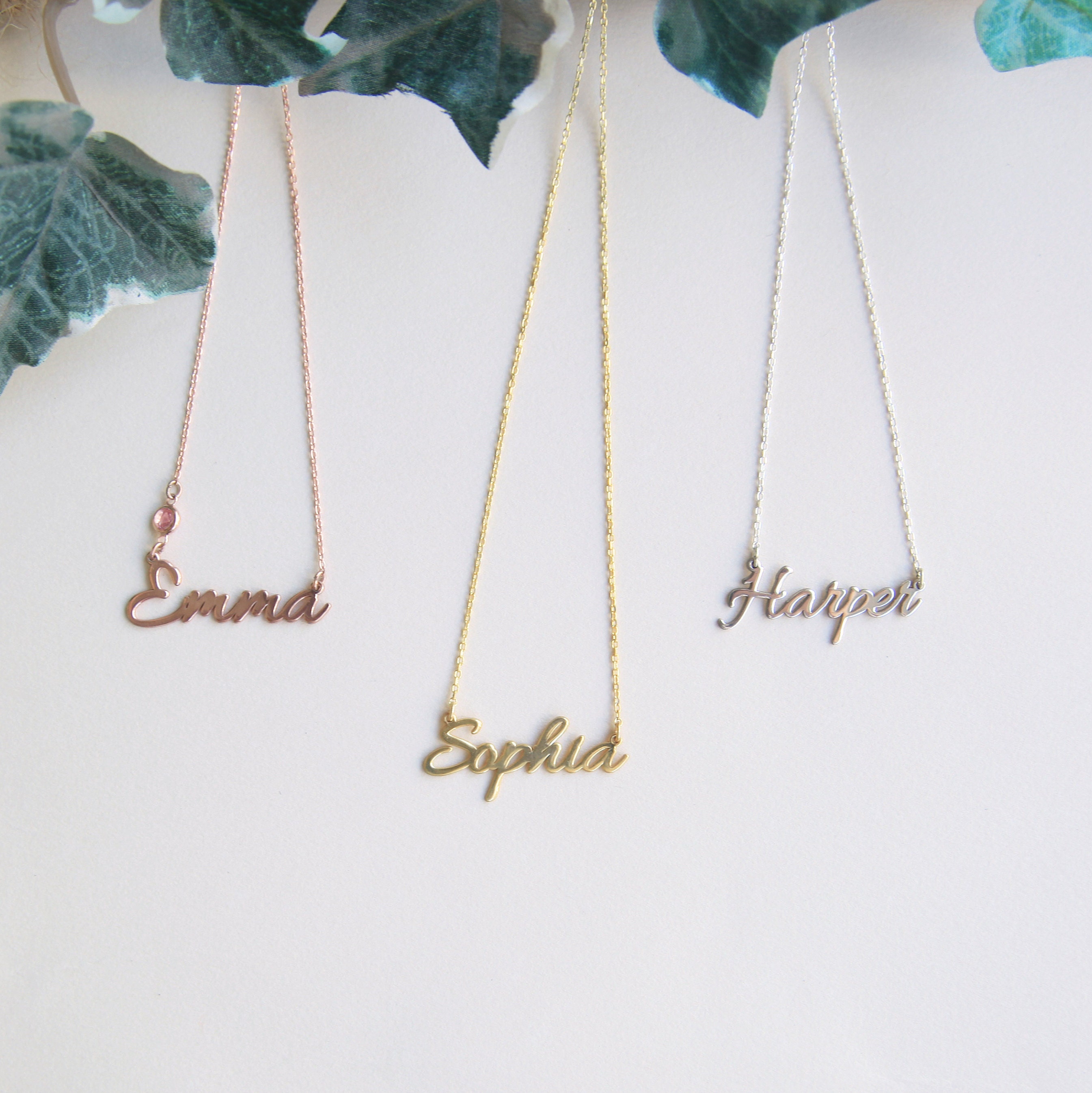 Collier Personnalisable Avec Prénom - Chaîne Argentée 41-45 Cm - Neuf Avec étiquettes - Idée Cadeau