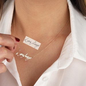 Necklace made from signature hot sale