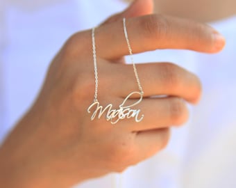Name Necklace Gold - Christmas Gift - Personalized Name Necklace - Gift for Her - Gift for Woman - Name Jewelry - Dainty Name Necklace