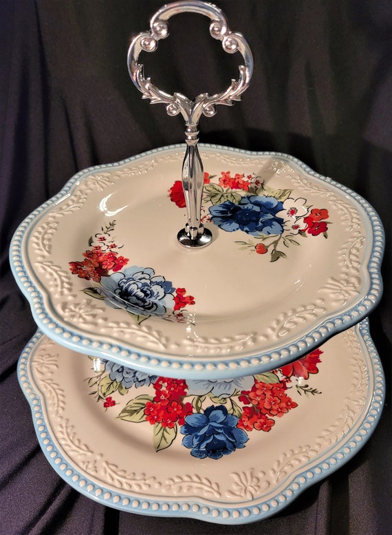 The Pioneer Woman Classic Ceramic Breezy Blossom Cookware Set, 25 Piece Set