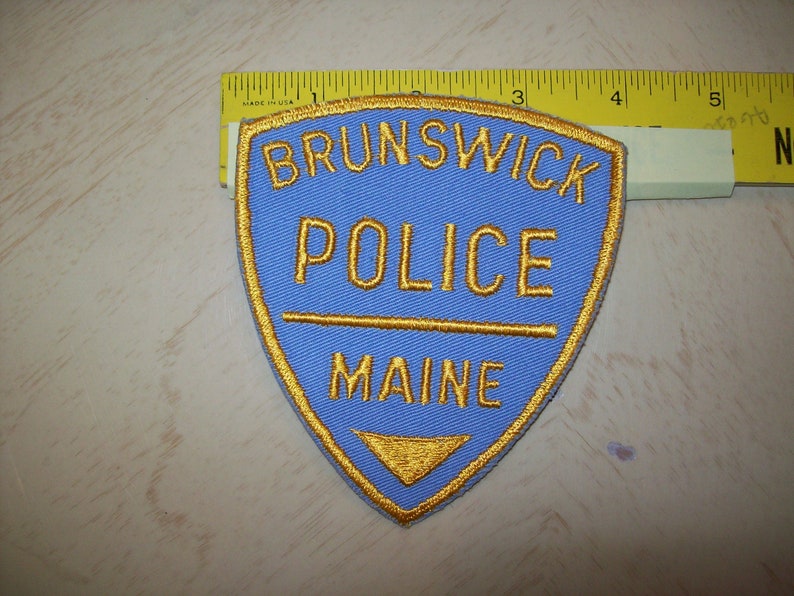 Brunswick ME Police Dept Vintage Cloth Uniform Patch