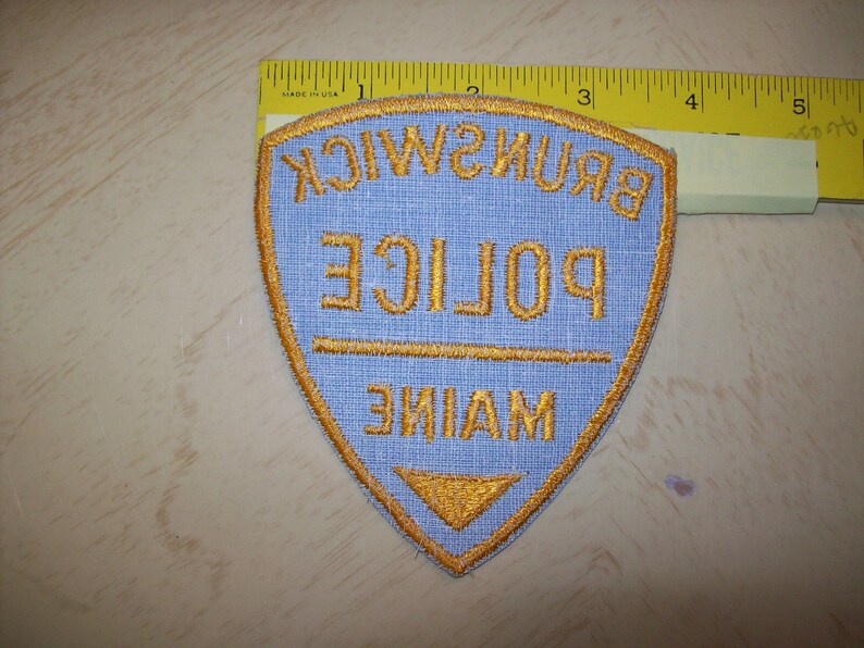 Brunswick ME Police Dept Vintage Cloth Uniform Patch