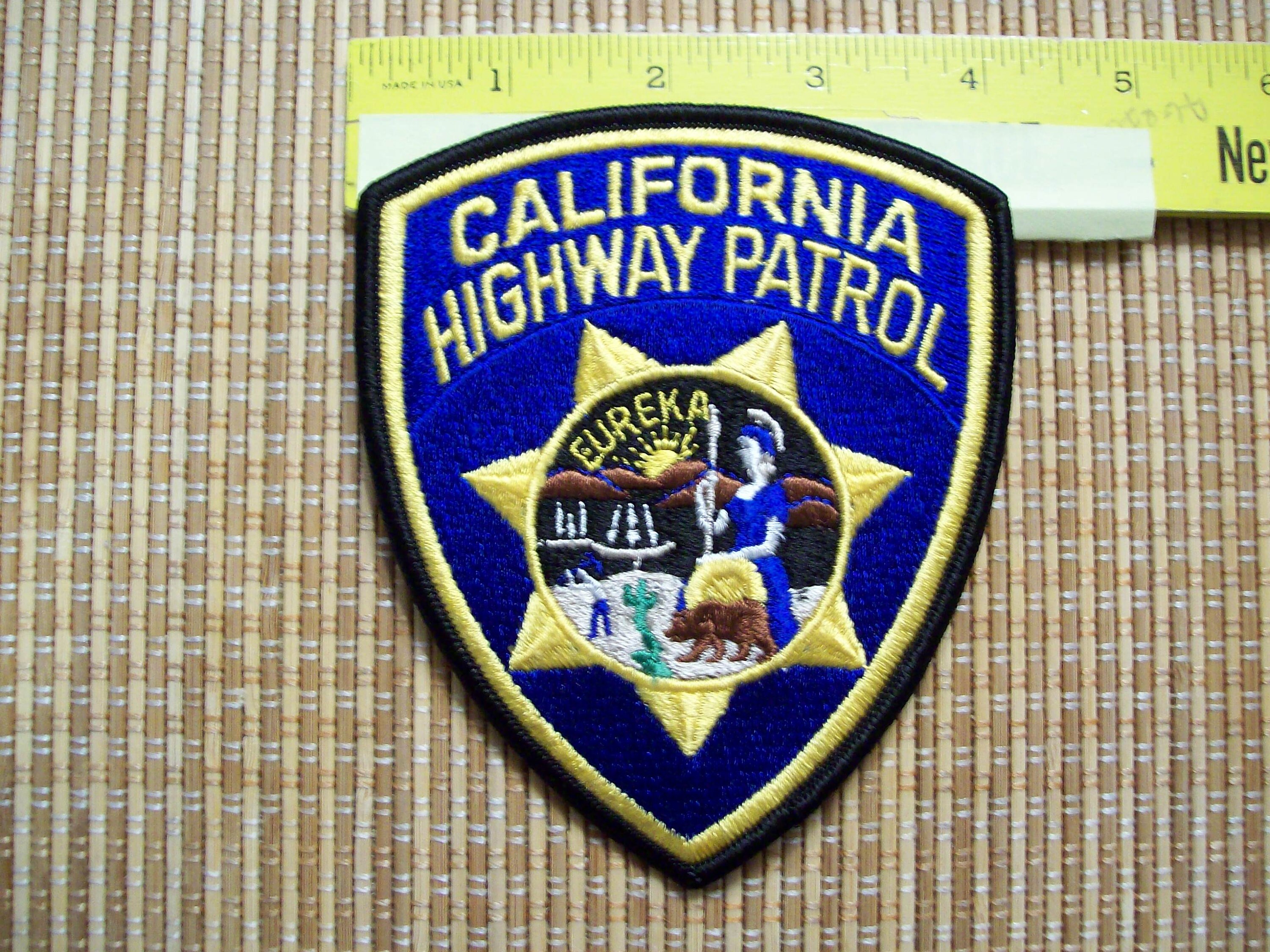 California Highway Patrol Uniform Patch Etsy