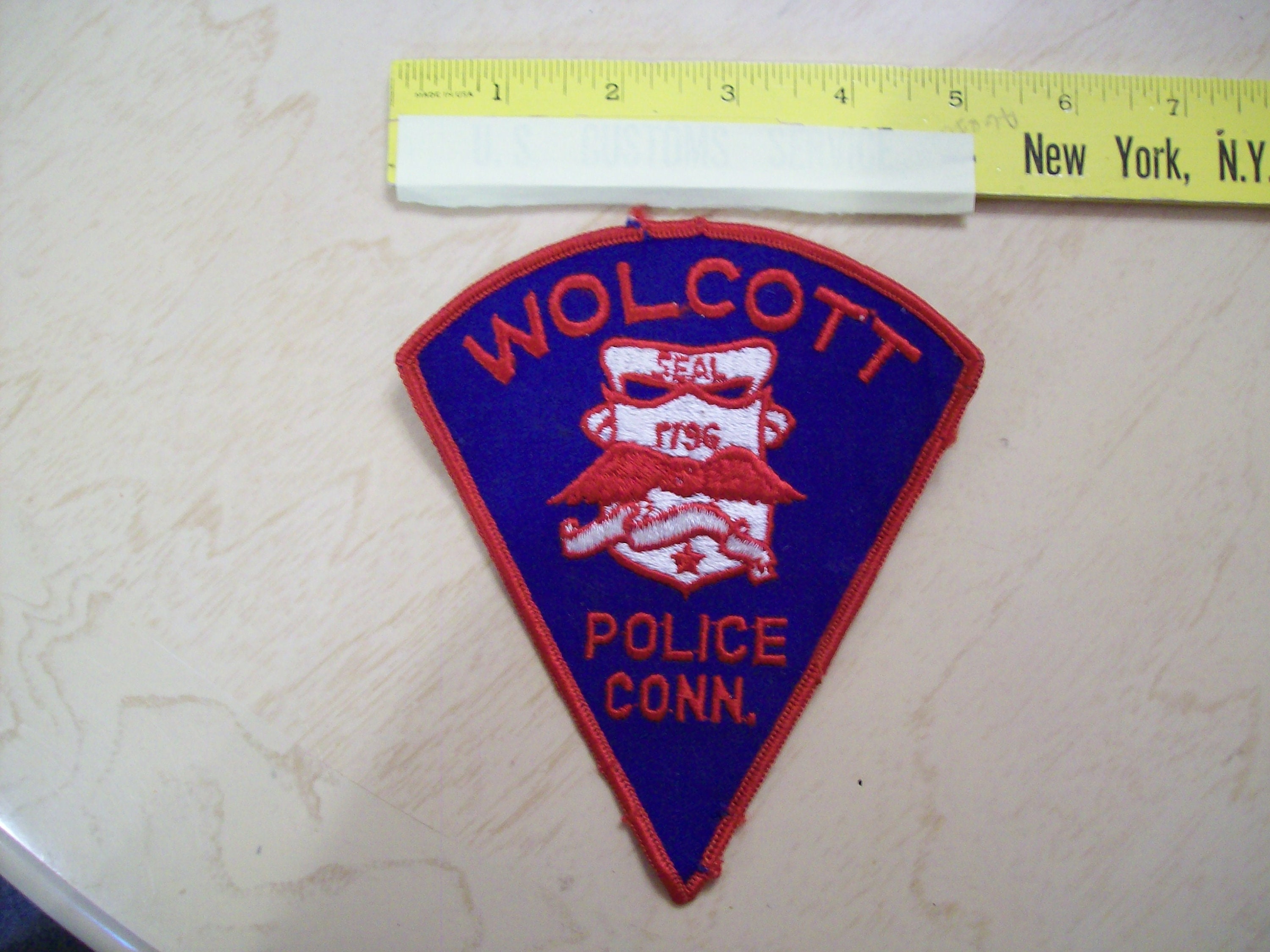 Wolcott CT Police Department Vintage Uniform Patch Etsy