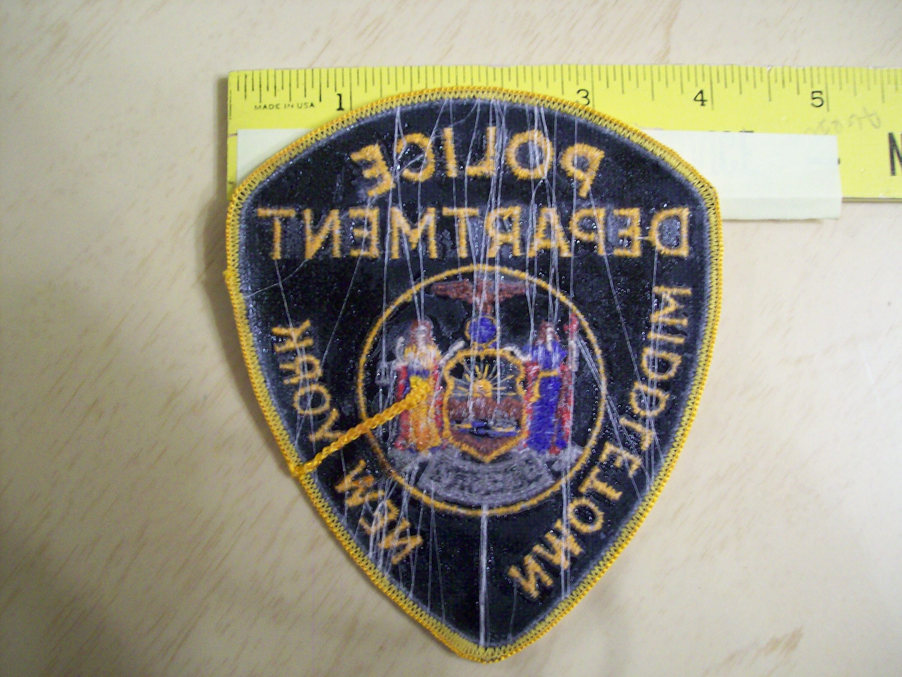 Middletown New York Polizei Aufnäher Uniform Aufnäher Etsy