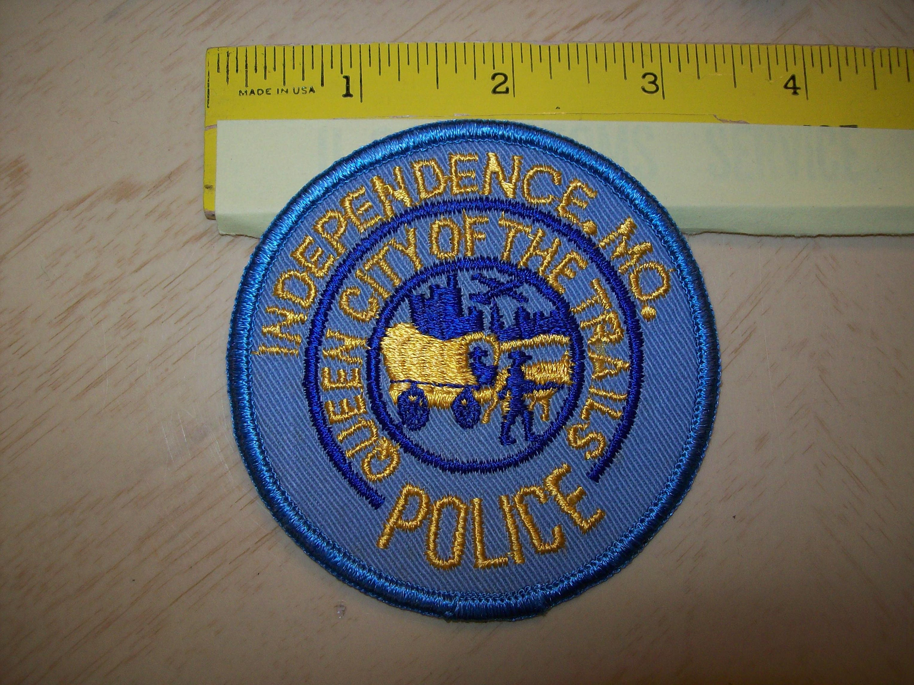 Independence MO Police Uniform Patch Vintage Cloth Uniform Etsy