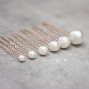 ღ Hairpins pearls bridal jewelry hair accessories image 1