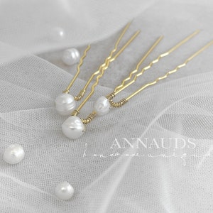 ღ Hairpins pearls bridal jewelry hair accessories image 7