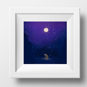 Bear Nature Print: Kids Room Decor, Playroom Wall Art (JPG Digital Download