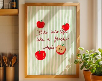 Farmhouse Charm: Apple Kitchen Wall Art