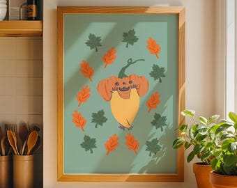 Pumpkin Harvest Joy — Thanksgiving Wall Art