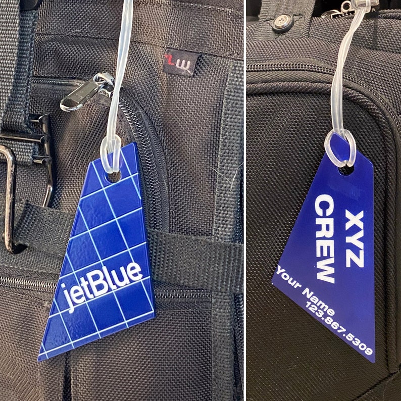 Suitecase / luggage Tags for Airline Crew Etsy