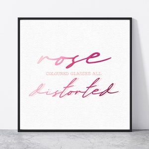 Lose You To Love Me by Selena Gomez Rare lyric inspired digital typography lettering watercolor print wall art canvas decor