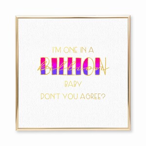 Ring by Selena Gomez Rare self-love boss lyric inspired digital typography lettering watercolor print wall art canvas decor