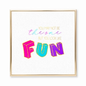Fun by Selena Gomez Rare lyric inspired digital typography lettering watercolor print
