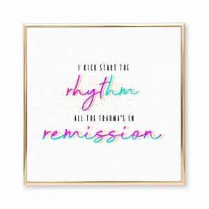 Dance Again by Selena Gomez Rare inspirational motivational lyric inspired digital typography lettering print wall art canvas decor