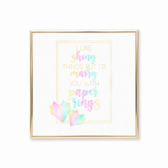 Taylor Swift Paper Rings Vintage Heart Decorative Wall Art Gift Song Lyric  Print - Song Lyric Designs