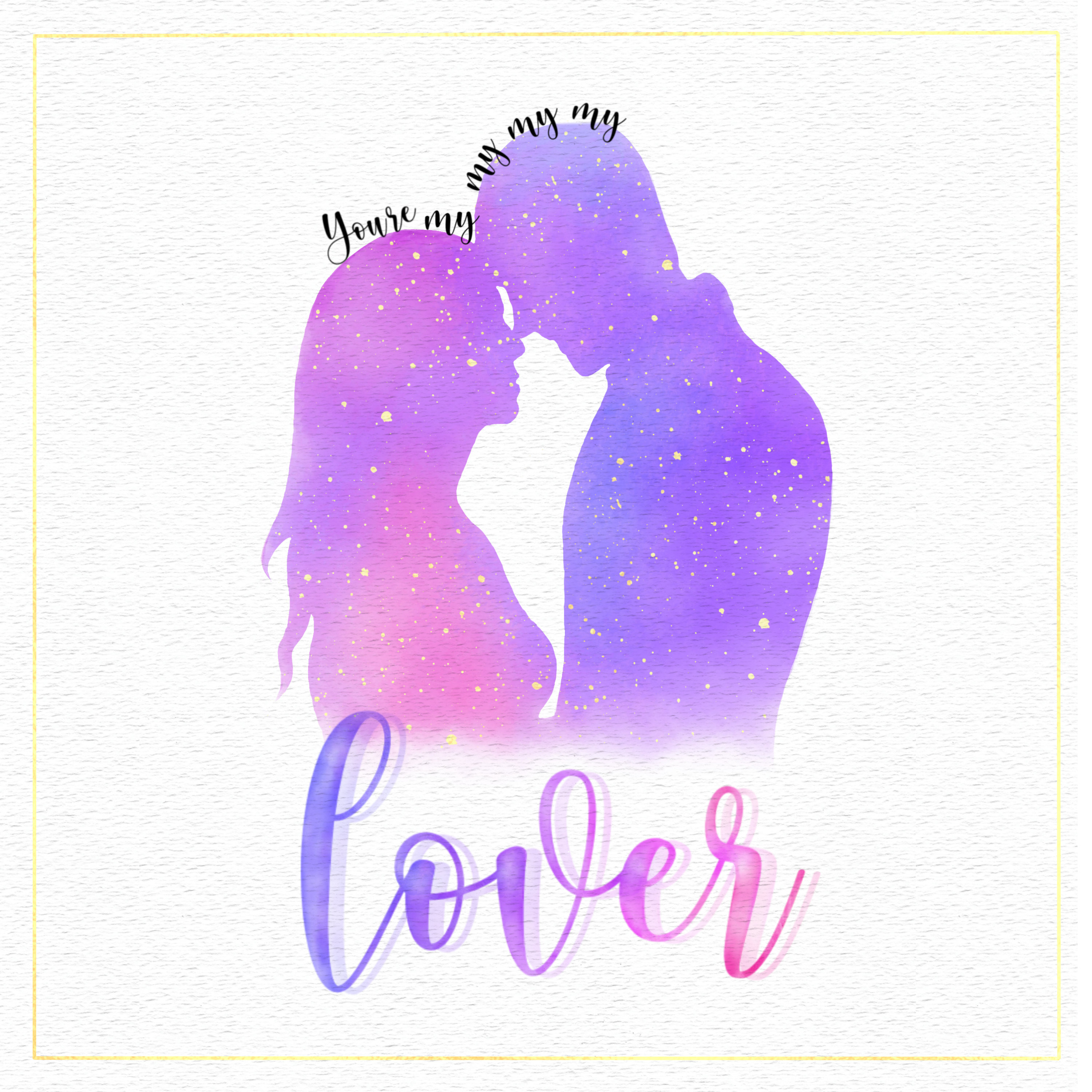 Lover by Taylor Swift Lyric Inspired Digital Silhouette Etsy UK