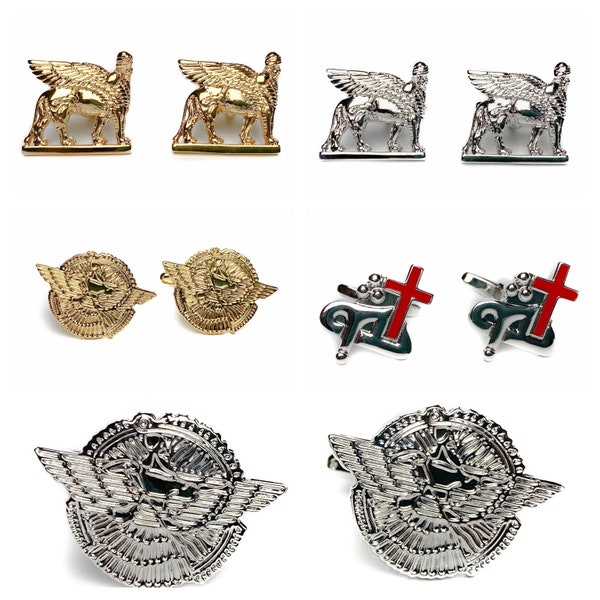 Assyrian Theme Cufflink Set