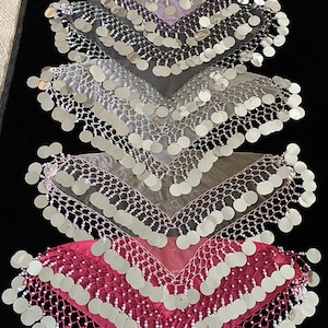 Handmade Dancing Scarf/Yalekhta Large Sequins