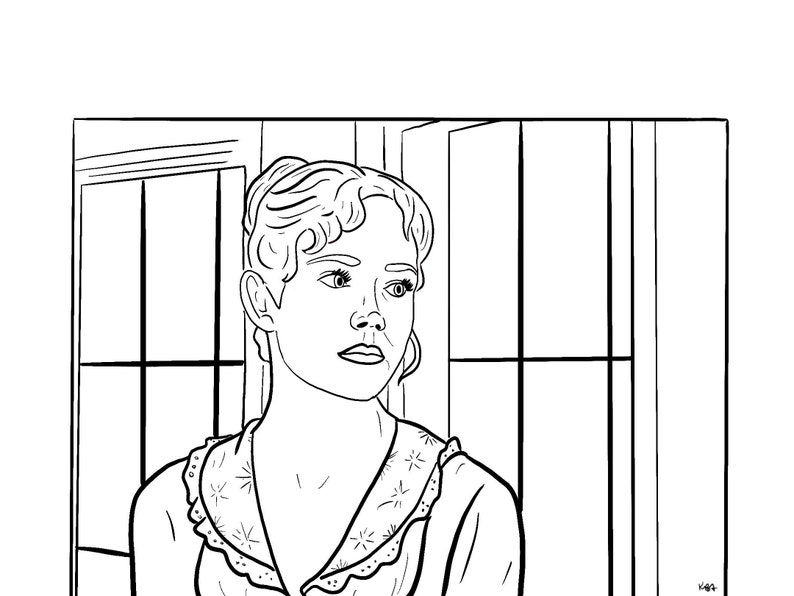 Jane Austen Coloring Pages volume 1 | Etsy