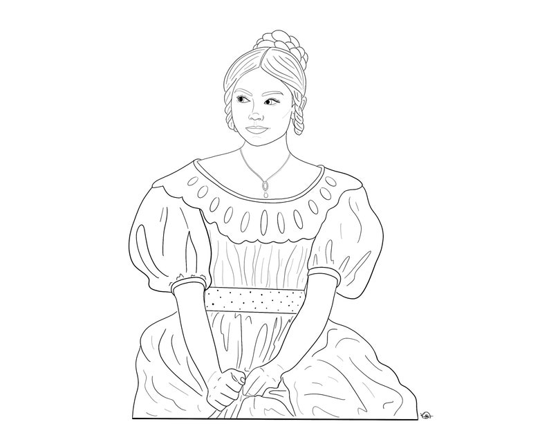 Queen Victoria Coloring Pages Etsy