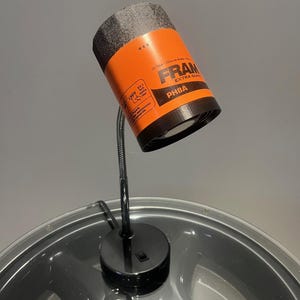 Oil Filter Desk Lamp, Industrial Repurposed Light, Pick Your Style