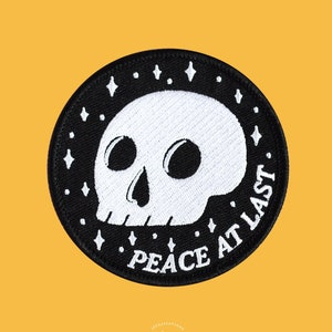 Celestial Skull Patch - Punk Iron On Embroidery Patch