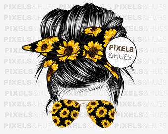 Download Messy Bun Png Etsy