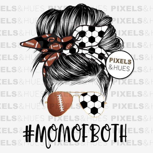 Mom of Both Football and Soccer Mom Sublimation Design - Etsy Denmark Mom of Both Football and Soccer Mom Sublimation Design - Etsy Denmark