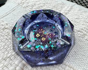 Indigo Butterfly Ashtray