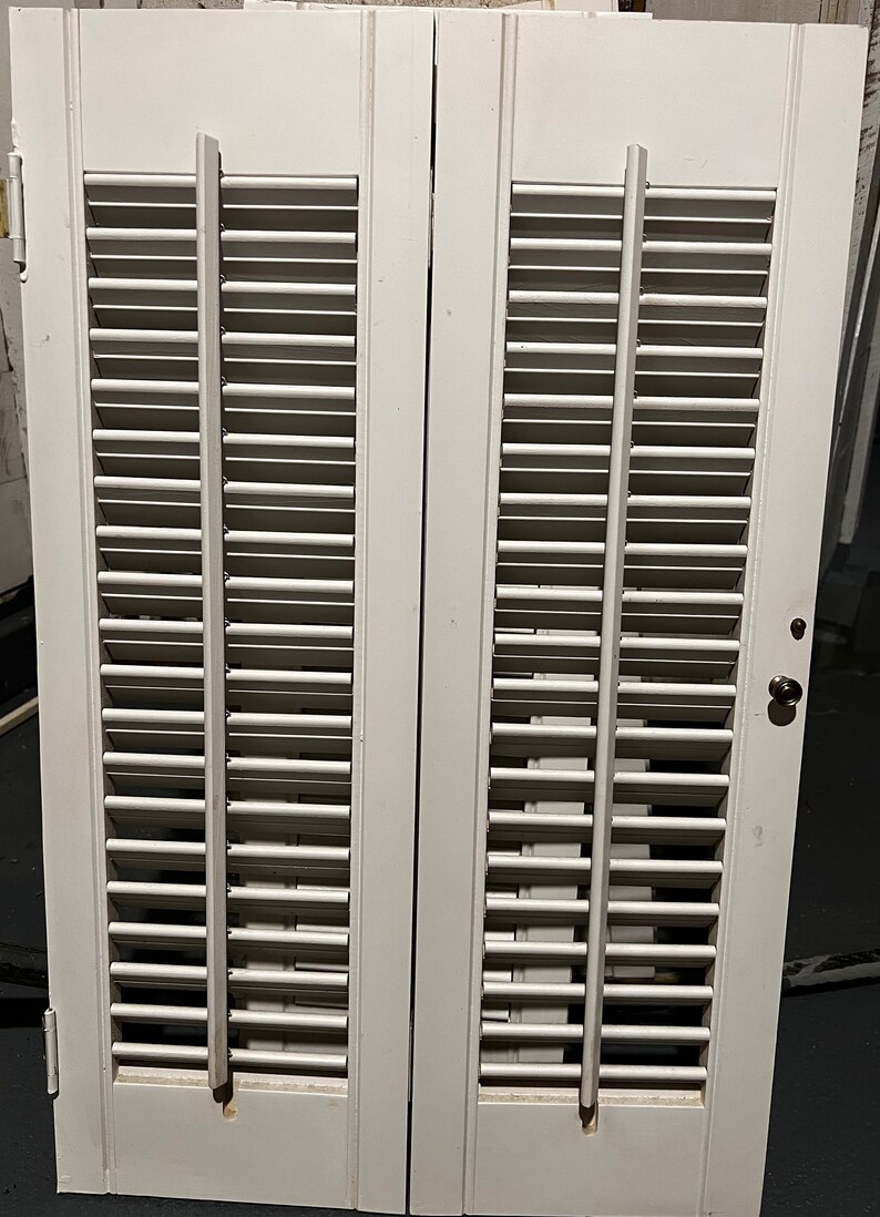 Vintage Plantation Shutters 2 Bifold Units 26x16.75 Etsy Australia
