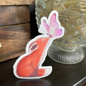 Sticker renard printanier