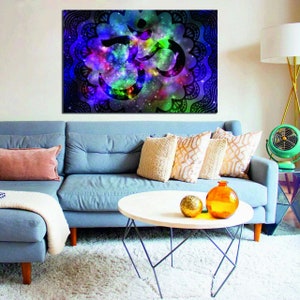Abstract Mandala Graphic Design Om Hinduism wall Mural Ideal gift for new home Hindu India wall decor picture poster interior home decor art