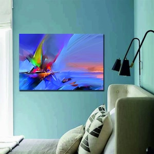 Sea Ocean Water Blue Abstract | Interior framed picture poster | wall decor home gift | housewarming poster art work