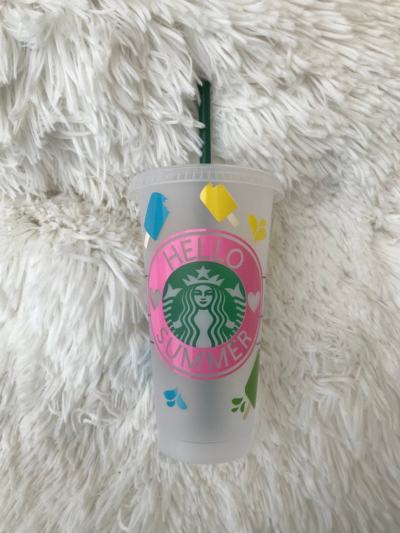 Digital File Hello Summer Svg File Summer Svg File Starbucks Etsy