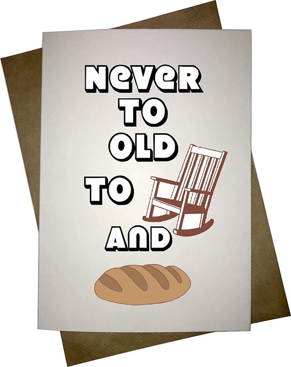 Jamais Trop Vieux Pour Rock And Roll Carte Danniversaire Etsy