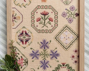 Bushland Quaker: Cross-stitch chart (hard-copy)