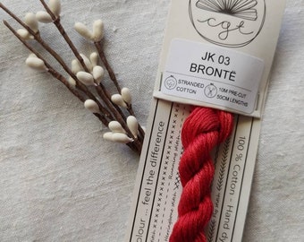 Bronte CGT JK03 - from the Cottage Garden Threads "Bookshelf" range; skein of cotton suitable for embroidery & cross-stitch