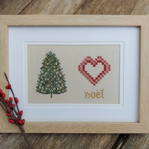 Noël Christmas Cross-stitch and embroidery pdf chart