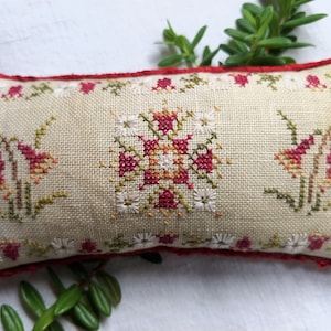 Christmas Bells Pin-keep PDF chart for cross-stitch and embroidery