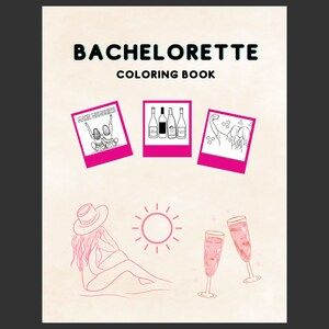 BACHELORETTE WOCHENEND Malbuch Geschenk für eure Brautjungfern! Perfektes Hochzeitsgeschenk oder Aktivität für das Mädchenwochenende.