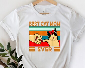 Best Cat Mom Ever T-shirt Rescue Shirts Mothers Day Cat Gift Crazy Cat Lady Gift Gift Ideas for Cat Lovers Funny Cat Shirts